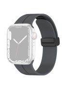 Watch Strap for Apple Watch Series 10 42mm / 9 8 7 41mm / SE (2023) SE (2022) SE 6 5 4 40mm / 3 2 1 38mm Silicone Sport Band with Magnetic Folding Buckle - Dark Grey