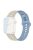 Watch Strap for Apple Watch Series 10 42mm / 9 8 7 41mm / SE (2023) SE (2022) SE 6 5 4 40mm / 3 2 1 38mm Silicone Watch Band - Antique White+Mist Blue