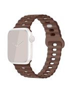 Watch Strap for Apple Watch Series 10 42mm / 9 8 7 41mm / SE (2023) SE (2022) SE 6 5 4 40mm / 3 2 1 38mm Silicone Watch Band - Chocolate