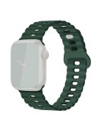 Watch Strap for Apple Watch Series 10 42mm / 9 8 7 41mm / SE (2023) SE (2022) SE 6 5 4 40mm / 3 2 1 38mm Silicone Watch Band - Dark Green