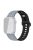 Watch Strap for Apple Watch Series 10 42mm / 9 8 7 41mm / SE (2023) SE (2022) SE 6 5 4 40mm / 3 2 1 38mm Silicone Watch Band - Grey+Black