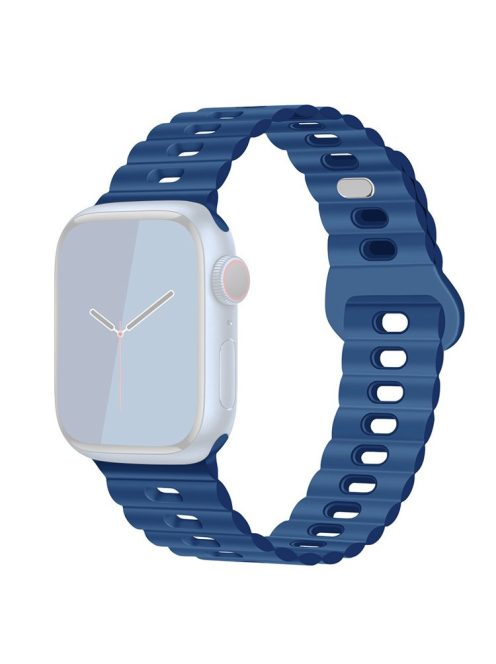 Watch Strap for Apple Watch Series 10 42mm / 9 8 7 41mm / SE (2023) SE (2022) SE 6 5 4 40mm / 3 2 1 38mm Silicone Watch Band - Midnight Blue