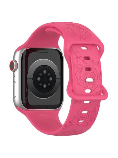 Watch Strap for Apple Watch Series 10 42mm / 9 8 7 41mm / SE (2023) SE (2022) SE 6 5 4 40mm / 3 2 1 38mm Silicone Watch Band - Pink