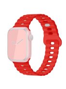 Watch Strap for Apple Watch Series 10 42mm / 9 8 7 41mm / SE (2023) SE (2022) SE 6 5 4 40mm / 3 2 1 38mm Silicone Watch Band - Red