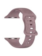 Watch Strap for Apple Watch Series 10 42mm / 9 8 7 41mm / SE (2023) SE (2022) SE 6 5 4 40mm / 3 2 1 38mm Silicone Watch Band - Smoke Purple