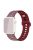 Watch Strap for Apple Watch Series 10 42mm / 9 8 7 41mm / SE (2023) SE (2022) SE 6 5 4 40mm / 3 2 1 38mm Silicone Watch Band - Smoke Purple+Purple Red