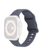 Watch Strap for Apple Watch Series 10 42mm / 9 8 7 41mm / SE (2023) SE (2022) SE 6 5 4 40mm / 3 2 1 38mm Silicone Watch Band Butterfly Buckle Wrist Strap - Grey