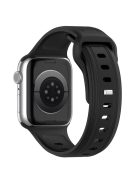 Watch Strap for Apple Watch Series 10 42mm / 9 8 7 41mm / SE (2023) SE (2022) SE 6 5 4 40mm / 3 2 1 38mm Silicone Watch Strap Replacement Watch Band - Black