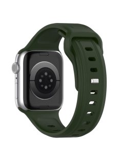   Watch Strap for Apple Watch Series 10 42mm / 9 8 7 41mm / SE (2023) SE (2022) SE 6 5 4 40mm / 3 2 1 38mm Silicone Watch Strap Replacement Watch Band - Green