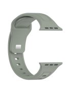 Watch Strap for Apple Watch Series 10 42mm / 9 8 7 41mm / SE (2023) SE (2022) SE 6 5 4 40mm / 3 2 1 38mm Silicone Watch Strap Replacement Watch Band - Grey Green