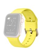 Watch Strap for Apple Watch Series 10 42mm / 9 8 7 41mm / SE (2023) SE (2022) SE 6 5 4 40mm / 3 2 1 38mm Silicone Watchband - Lemon Yellow