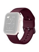 Watch Strap for Apple Watch Series 10 42mm / 9 8 7 41mm / SE (2023) SE (2022) SE 6 5 4 40mm / 3 2 1 38mm Silicone Watchband - Wine Red