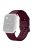 Watch Strap for Apple Watch Series 10 42mm / 9 8 7 41mm / SE (2023) SE (2022) SE 6 5 4 40mm / 3 2 1 38mm Silicone Watchband - Wine Red