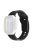 Watch Strap for Apple Watch Series 10 42mm / 9 8 7 41mm / SE (2023) SE (2022) SE 6 5 4 40mm / 3 2 1 38mm Silicone Watchband Wavy Watch Strap with Square Buckle - Black