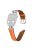 Watch Strap for Apple Watch Series 10 42mm / 9 8 7 41mm / SE (2023) SE (2022) SE 6 5 4 40mm / 3 2 1 38mm Silver Buckle Watch Band - Orange