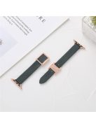 Watch Strap for Apple Watch Series 10 42mm / 9 8 7 41mm / SE (2023) SE (2022) SE 6 5 4 40mm / 3 2 1 38mm Smart Leather Band - Dark Green