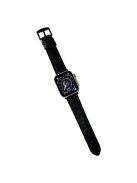 Watch Strap for Apple Watch Series 10 42mm / 9 8 7 41mm / SE (2023) SE (2022) SE 6 5 4 40mm / 3 2 1 38mm Smart Watch Band Waxyed Top Layer Cowhide Strap - Black