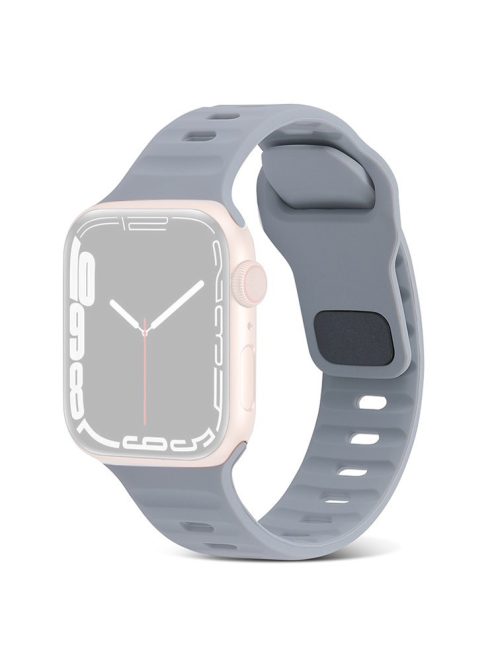 Watch Strap for Apple Watch Series 10 42mm / 9 8 7 41mm / SE (2023) SE (2022) SE 6 5 4 40mm / 3 2 1 38mm Smart Watch Silicone Band - Light Grey