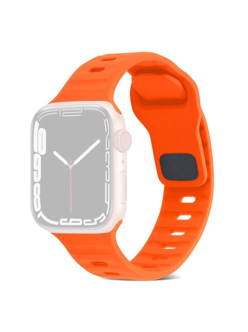 Watch Strap for Apple Watch Series 10 42mm / 9 8 7 41mm / SE (2023) SE (2022) SE 6 5 4 40mm / 3 2 1 38mm Smart Watch Silicone Band - Orange