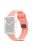 Watch Strap for Apple Watch Series 10 42mm / 9 8 7 41mm / SE (2023) SE (2022) SE 6 5 4 40mm / 3 2 1 38mm Smart Watch Silicone Band - Pink