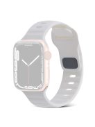 Watch Strap for Apple Watch Series 10 42mm / 9 8 7 41mm / SE (2023) SE (2022) SE 6 5 4 40mm / 3 2 1 38mm Smart Watch Silicone Band - White