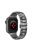 Watch Strap for Apple Watch Series 10 42mm / 9 8 7 41mm / SE (2023) SE (2022) SE 6 5 4 40mm / 3 2 1 38mm Stainless Steel 22mm Band - Black+Silver