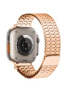 Watch Strap for Apple Watch Series 10 42mm / 9 8 7 41mm / SE (2023) SE (2022) SE 6 5 4 40mm / 3 2 1 38mm Watch Band 316L Stainless Steel Magnetic Wrist Strap - Rose Gold