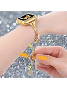 Watch Strap for Apple Watch Series 10 42mm / 9 8 7 41mm / SE (2023) SE (2022) SE 6 5 4 40mm / 3 2 1 38mm Watch Band Metal Wrist Strap - Gold