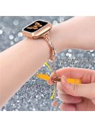 Watch Strap for Apple Watch Series 10 42mm / 9 8 7 41mm / SE (2023) SE (2022) SE 6 5 4 40mm / 3 2 1 38mm Watch Band Metal Wrist Strap - Rose Gold