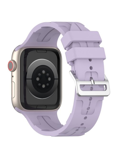 Watch Strap for Apple Watch Series 10 42mm / 9 8 7 41mm / SE (2023) SE (2022) SE 6 5 4 40mm / 3 2 1 38mm Watch Band Soft Silicone Strap - Purple