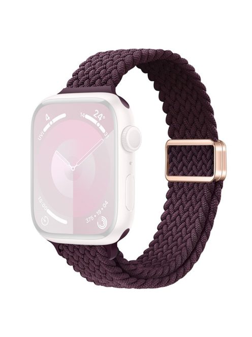 Watch Strap for Apple Watch Series 10 42mm / 9 8 7 41mm / SE (2023) SE (2022) SE 6 5 4 40mm / 3 2 1 38mm Watch Band with Magnetic Buckle - Crimson Cherry