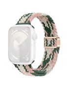 Watch Strap for Apple Watch Series 10 42mm / 9 8 7 41mm / SE (2023) SE (2022) SE 6 5 4 40mm / 3 2 1 38mm Watch Band with Magnetic Buckle - Pink+Starlight+Green