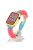 Watch Strap for Apple Watch Series 10 42mm / 9 8 7 41mm / SE (2023) SE (2022) SE 6 5 4 40mm / 3 2 1 38mm Watch Strap Nylon Braided Knot Adjustable Band - Pink+Green