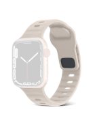 Watch Strap for Apple Watch Series 10 42mm / 9 8 7 41mm / SE (2023) SE (2022) SE 6 5 4 40mm / 3 2 1 38mm Watch Strap Silicone Wrist Band with Square Buckle - Starlight