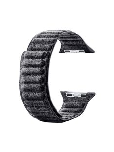   Watch Strap for Apple Watch Series 10 42mm / 9 8 7 41mm / SE (2023) SE (2022) SE 6 5 4 40mm / 3 2 1 38mm Watchband Suede Leather Magnetic Strap - Dark Grey