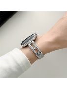 Watch Strap for Apple Watch Series 10 42mm / 9 8 7 41mm / SE (2023) SE (2022) SE 6 5 4 40mm / 3 2 1 38mm Zinc Alloy Band - Silver