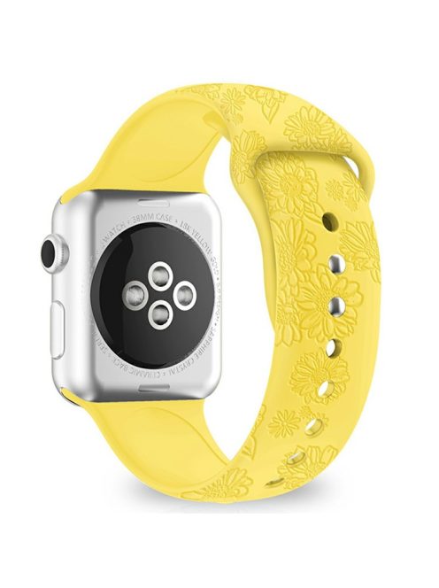 Watch Strap for Apple Watch Series 10 46mm / Ultra 2 Ultra 49mm / Series 9 8 7 45mm / SE (2023) SE (2022) SE 6 5 4 44mm / 3 2 1 42mm - Sunflower Yellow