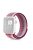 Waterproof Nylon Weaven Loop Fastener  Smart Bracelet Strap for Apple Watch Series 10 46mm / Ultra 2 Ultra 49mm / 9 8 7 45mm / SE (2023) SE (2022) SE 6 5 4 44mm / 3 2 1 42mm - Stripe Purple