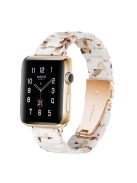 Waterproof Resin Watch Band Strap for Apple Watch Series 10 42mm / 9 8 7 41mm / SE (2023) SE (2022) SE 6 5 4 40mm / 3 2 1 38mm - Coffee