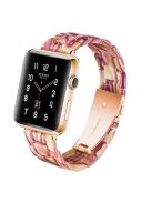 Waterproof Resin Watch Band Strap for Apple Watch Series 10 42mm / 9 8 7 41mm / SE (2023) SE (2022) SE 6 5 4 40mm / 3 2 1 38mm - Red