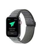 Wave Pattern Nylon Elastic Watchband Strap Replacement for Apple Watch Ultra 49mm / Ultra 2 49mm / Series 9 45mm / SE (2023) 44mm / Series 8 / 7 45mm / Series 6 / 5 / 4 / SE / SE (2022) 44mm / Series 3 / 2 / 1 42mm - Grey