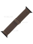 Wave Pattern Nylon Watchband Adjustable Wristwatch Strap for Apple Watch Series 10 42mm / 9 8 7 41mm / 6 5 4 SE SE (2022) SE (2023) 40mm / 3 2 1 38mm - Army Green