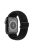 Wave Pattern Nylon Watchband Adjustable Wristwatch Strap for Apple Watch Series 10 42mm / 9 8 7 41mm / 6 5 4 SE SE (2022) SE (2023) 40mm / 3 2 1 38mm - Black