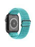 Wave Pattern Nylon Watchband Adjustable Wristwatch Strap for Apple Watch Series 10 42mm / 9 8 7 41mm / 6 5 4 SE SE (2022) SE (2023) 40mm / 3 2 1 38mm - Green