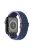 Wave Pattern Nylon Watchband Adjustable Wristwatch Strap for Apple Watch Series 10 42mm / 9 8 7 41mm / 6 5 4 SE SE (2022) SE (2023) 40mm / 3 2 1 38mm - Midnight Blue