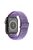 Wave Pattern Nylon Watchband Adjustable Wristwatch Strap for Apple Watch Series 10 42mm / 9 8 7 41mm / 6 5 4 SE SE (2022) SE (2023) 40mm / 3 2 1 38mm - Purple