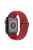 Wave Pattern Nylon Watchband Adjustable Wristwatch Strap for Apple Watch Series 10 42mm / 9 8 7 41mm / 6 5 4 SE SE (2022) SE (2023) 40mm / 3 2 1 38mm - Red