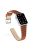 Wave Texture  Cowhide Genuine Leather Watchband Smart Watch Strap for Apple Watch Series 10 42mm / 9 8 7 41mm / 6 5 4 SE SE (2022) SE (2023) 40mm / 3 2 1 38mm - Brown