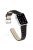 Wave Texture Cowhide Genuine Leather Smart Watch Strap Watchband for Apple Watch Series 10 46mm / Ultra 2 Ultra 49mm / 9 8 7 45mm / SE (2023) SE (2022) SE 6 5 4 44mm / 3 2 1 42mm - Black