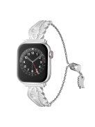 Wing Design Strap for Apple Watch 10 46mm / Ultra 2 / Ultra 49mm / 9 8 7 45mm / SE (2023) SE (2022) SE 6 5 4 44mm / 3 2 1 42mm Alloy Bracelet - Silver